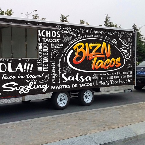 Help me feed the streets with BLZN Tacos!! Design by shazigns