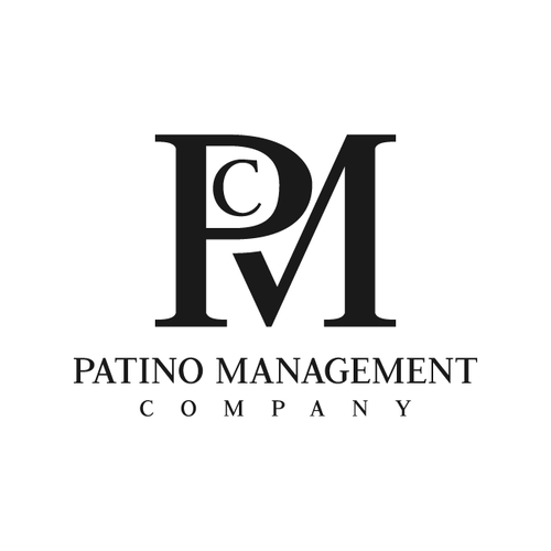 logo for PMC - Patino Management Company Diseño de knnth