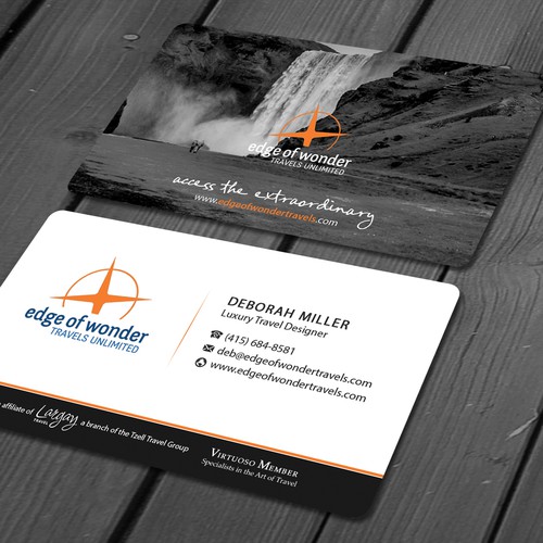 Create a card that exudes the awesomeness of luxury adventure travel Design by deviserpark