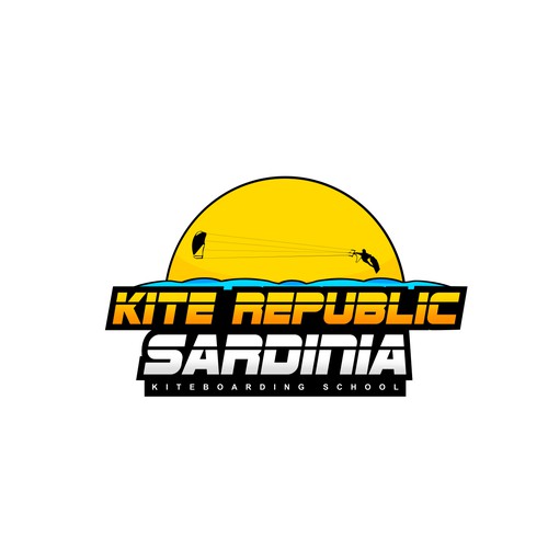 Kite Republic Sardinia - Kiteboarding School needs a youthful & professional Logo Design by Yolman