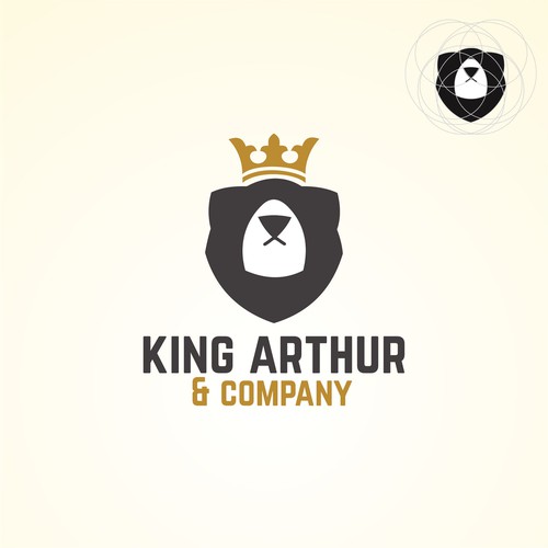 Need an iconic bear logo for King Arthur & Company. Design by Zamzami