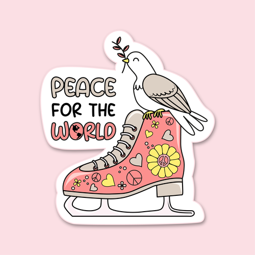 Design A Sticker That Embraces The Season and Promotes Peace Design by fredostyle