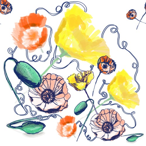 Illustrations to print onto a baby clothing- onesie, nursing cover, headbands, leggings..etc Design by Kate Oliver