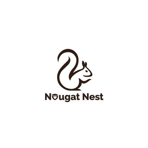 Simple yet elegant Squirrel design Diseño de Greycell design
