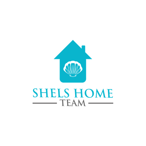 Real estate logo with a sea shell theme. Logo design contest