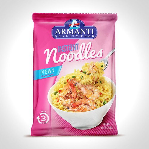 New Armanti Instant Noodles Design réalisé par tomdesign.org