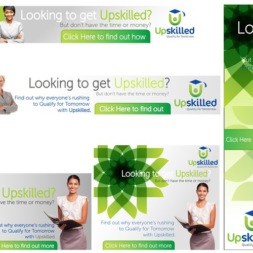 New Awesome Banner Ad Design for Upcoming Education Provider Upskilled (Possibility future on-going work) Réalisé par Angie Stefania