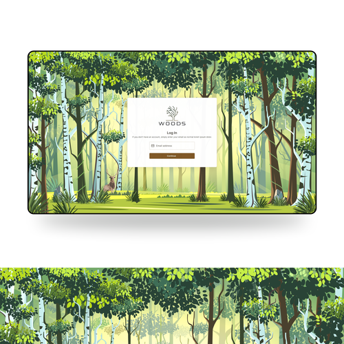 Designs | Modern and Natural Forest Illustration for Initial Website ...