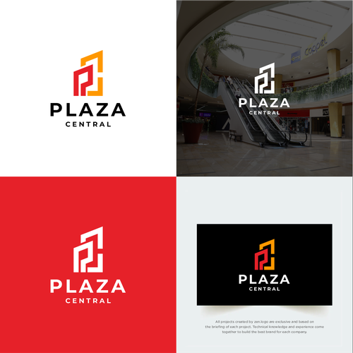 Logotipo Plaza Central Design by zen.logo