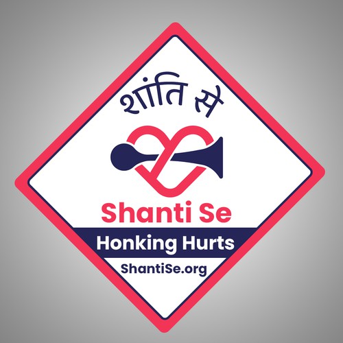 Designs for a no-honking campaign Design by Bittu2015