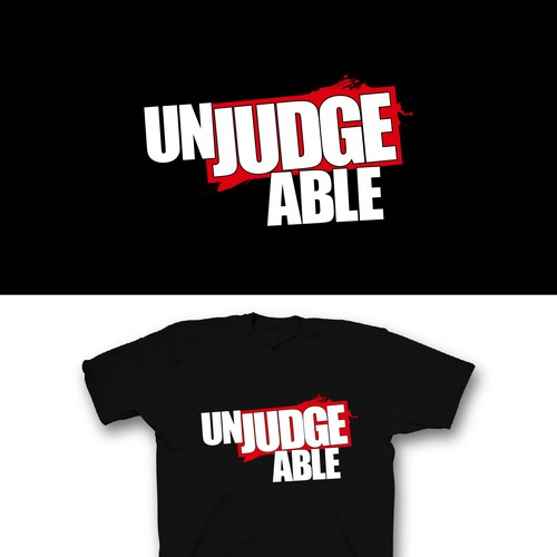 Simple t shirt design for media/ marketing for brand “Unjudgeable” Design by saka.aleksandar