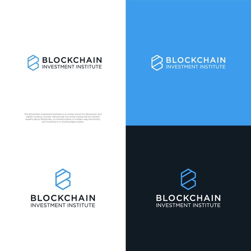 Blockchain creative logo contest Design by Megades!gn