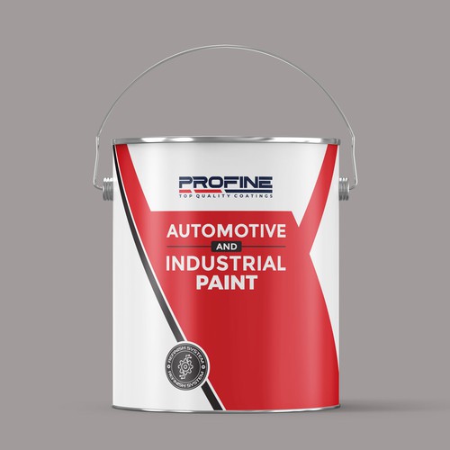 Label for our professional automotive and industrial coatings products Design by Rumon79