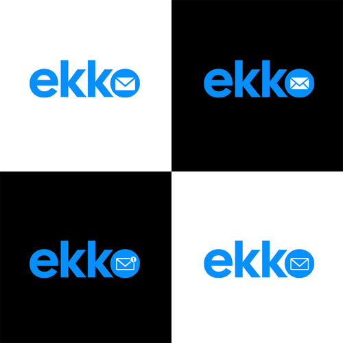 SIMPLE LOGO - ekko Letters then dm after Design by KD_Logo