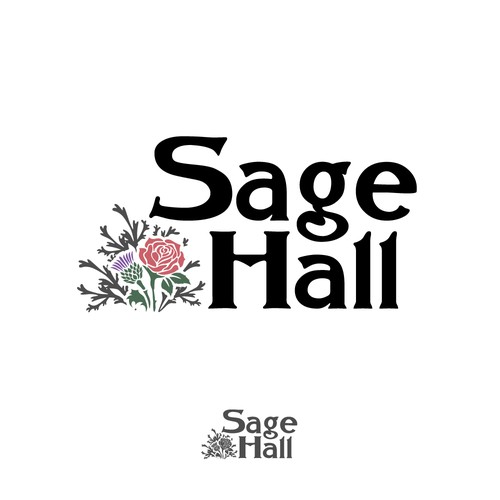 Sage Hall - Country Swing Dance & Wedding Venue Logo Design réalisé par BrainstormingDsg