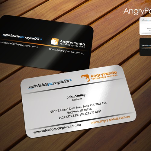 business card - two logos | Business card contest