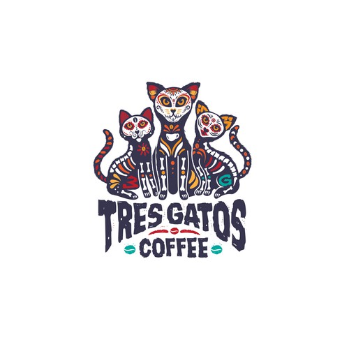 TRES GATOS COFFEE LOGO Design by haganhuga