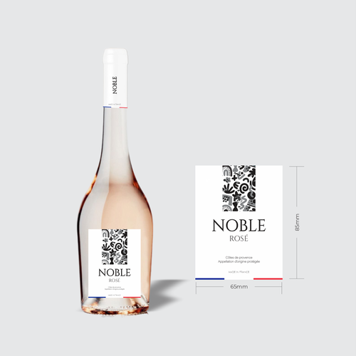 Rose Wine Label Design by nowgrid