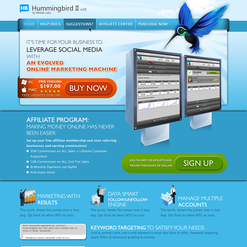 Web 2.0 Lander Page! Design von Bukrie