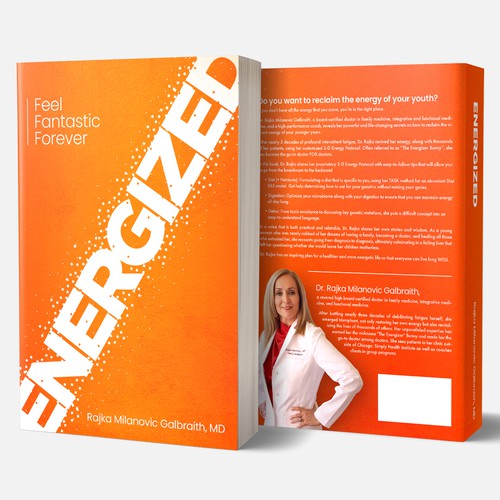 Design a New York Times Bestseller E-book and book cover for my book: Energized Ontwerp door zaRNic