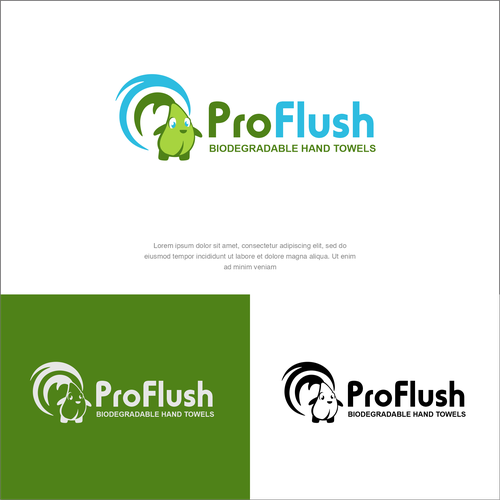 biodegradable flushable hand towels Design by Elesense