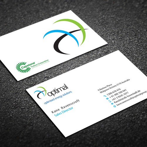 Create new business cards for Optimal Group Design réalisé par deviserpark