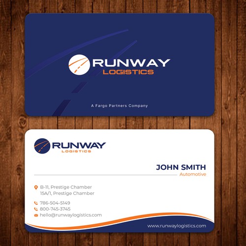 Runway Logistics Business Card Design by ™SF_Design™