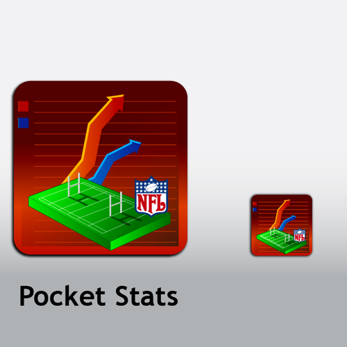 NFL themed iPhone app:  Launch icon, and loading screen Design by frankbrox