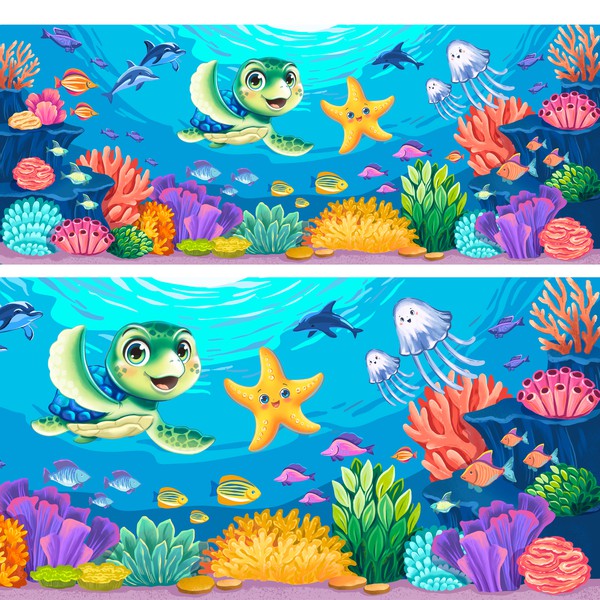 Bright illustration for the kids bath mat design