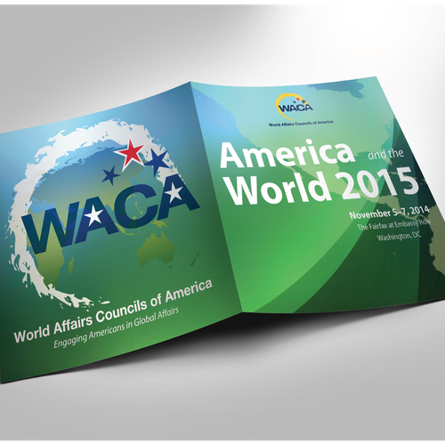 Designs | Program booklet cover for global affairs conference in ...