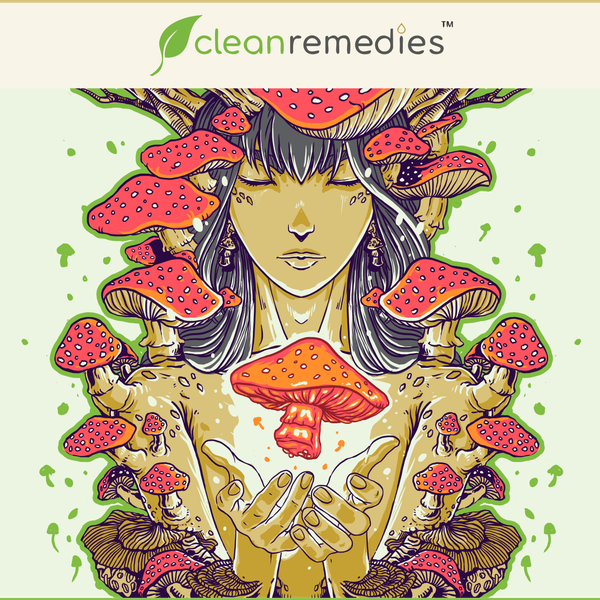 Design by MDV_Studio titled "Legal Trippy Mushroom Illustration"