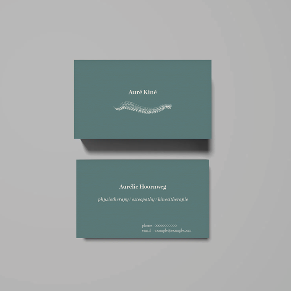 Design by Lois Hyatt titled "Auré Kiné Physio and Osteopath"