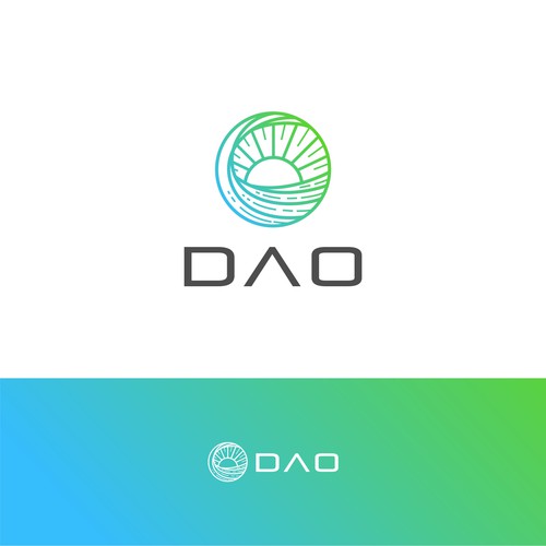 Logo — island DAO — let's buy an island — Ethereum blockchain Design by X-DNA