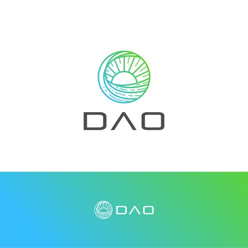 Logo — island DAO — let's buy an island — Ethereum blockchain Design by X-DNA