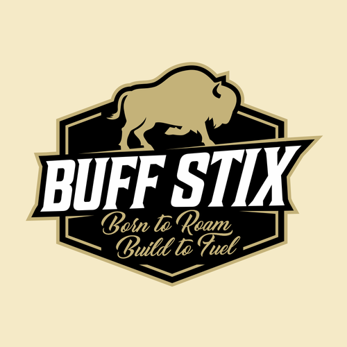 Buff Stix...Lean, Delicious, Buffalo Strong. Design by Brazuca Studio