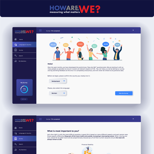 Web Survey Design (with add-on work) Design by AnjaW