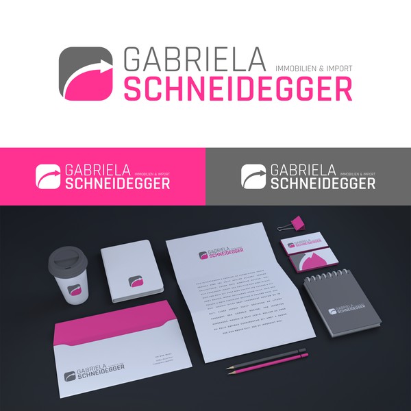 Design by WERBAL titled "Logo-Konzept für ein Import-Geschäft sowie Immobilienhandel"