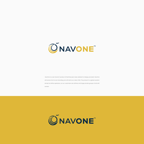 NavOne Logo - Sub Brand of NavPass.aero Design by Solusi Design