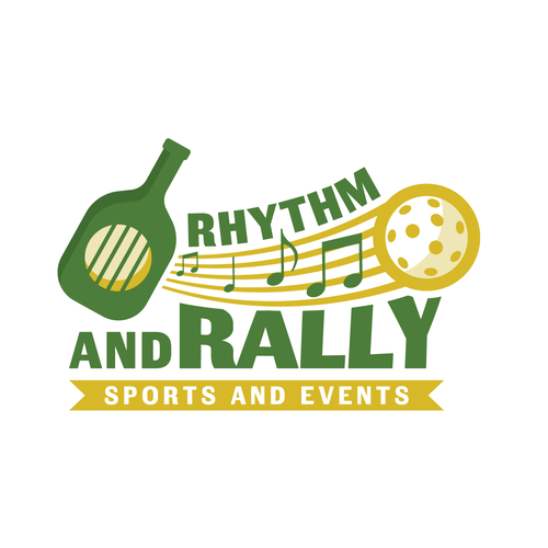 Music Meets Pickleball! Cool, musical logo for sports facility Design by Marko_Design