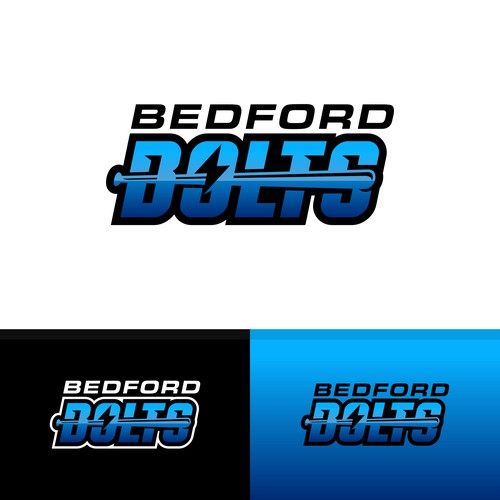 Team logo for the Bedford Bolts girls softball team Design by OpheRocklab