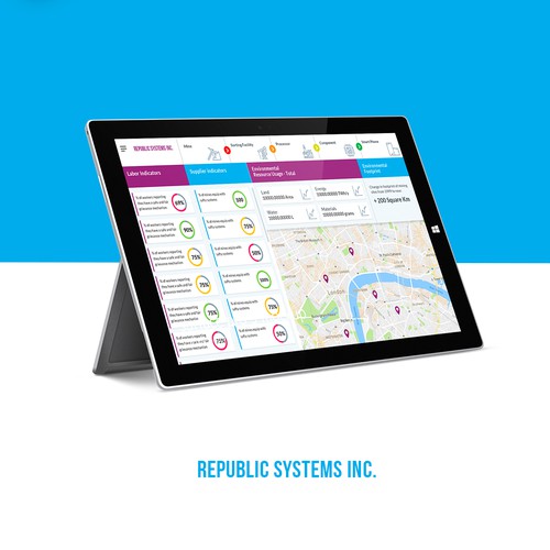 New and exciting information Dashboard for supply chain management Design by happyweekend