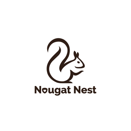 Simple yet elegant Squirrel design Diseño de Greycell design