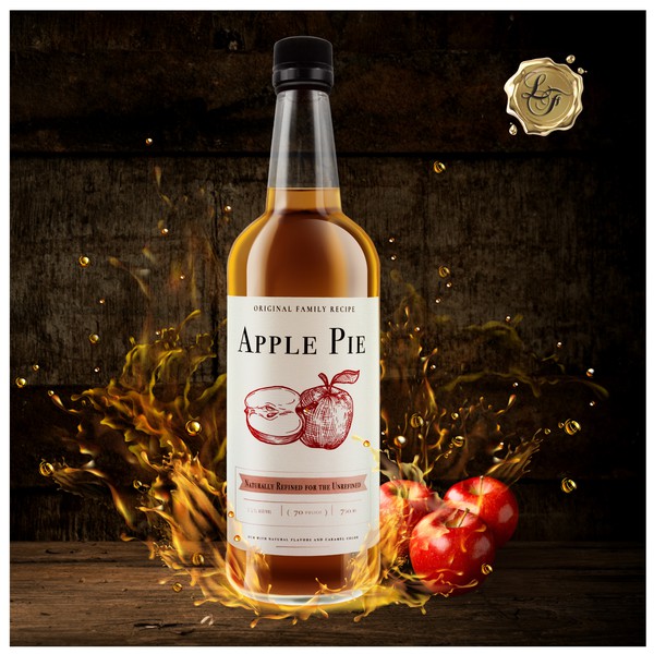 Apple Pie rum signage for Boutique Distillery