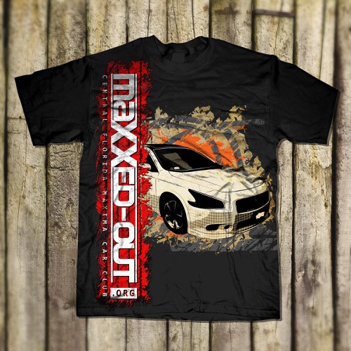 T-shirt design for car club (LOGO PROVIDED)-ontwerp door Mothrich