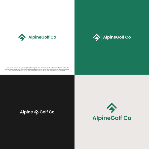 Design by Hitams titled "Logo ALPINE GOLF CO"