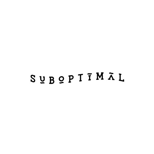 Logo design for a substack/newsletter: "suboptimal" Design by Rokib49