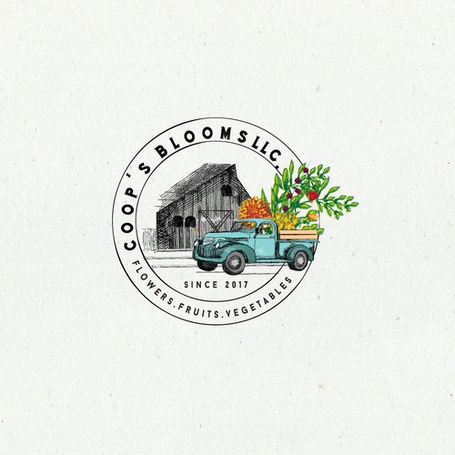 Hobby Farm specializing in cut flowers needs a logo Diseño de cadina