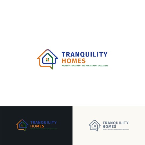 Design a modern and inviting logo for Tranquility Homes ロゴ＆ブランディングセットコンペ