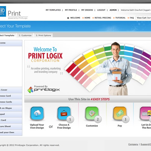 Help PrintLogix Corporation design our Welcome page! Ontwerp door VijayaDesign