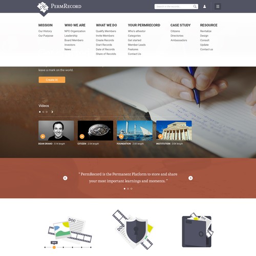 Show the world the most important personal knowledge base of all time Design by Mark Calvin